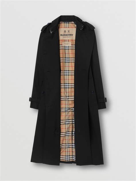 burberry raglan|Long Waterloo Heritage Trench Coat in Black.